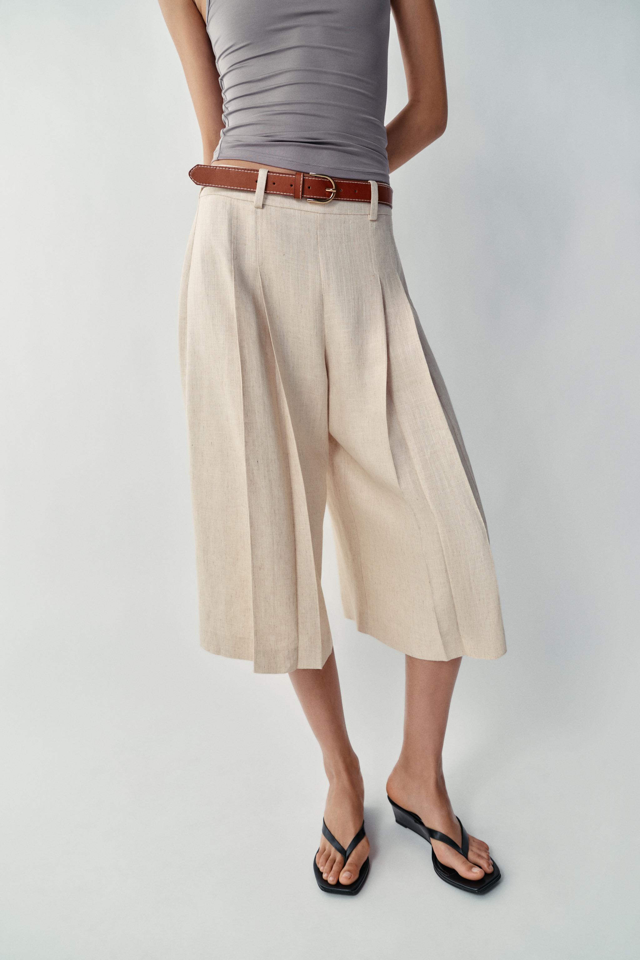 LONG BELTED SHORTS